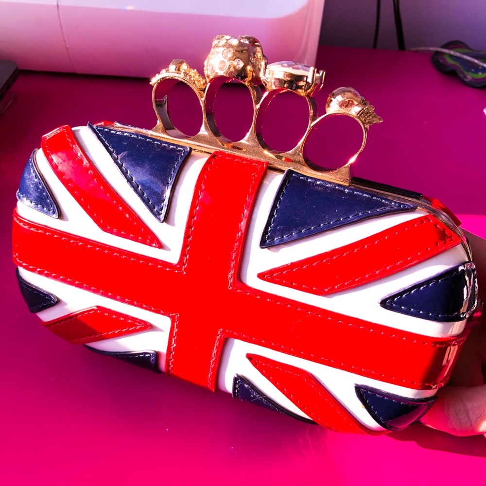 British Flag Brass Knuckle Clutch